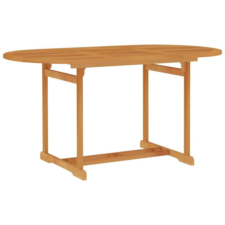 Garden Table Teak Solid Teak Wood 59.1x35.4x29.5 in Durable A949-315102