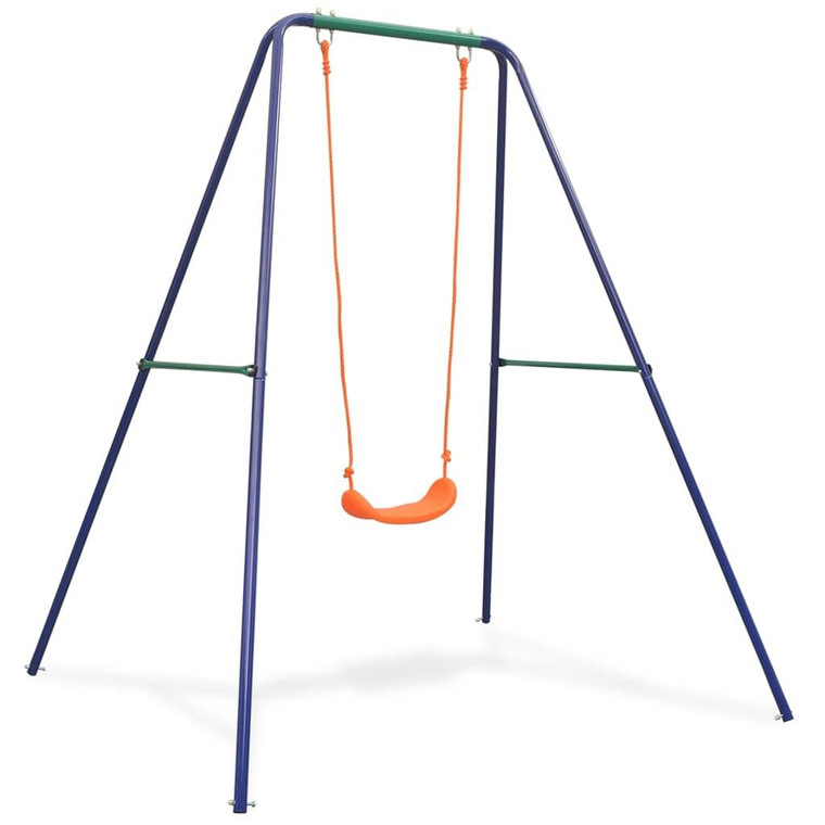  Single Swing Blue, Green, Orange Steel and Plastic Single Durable A949-91361