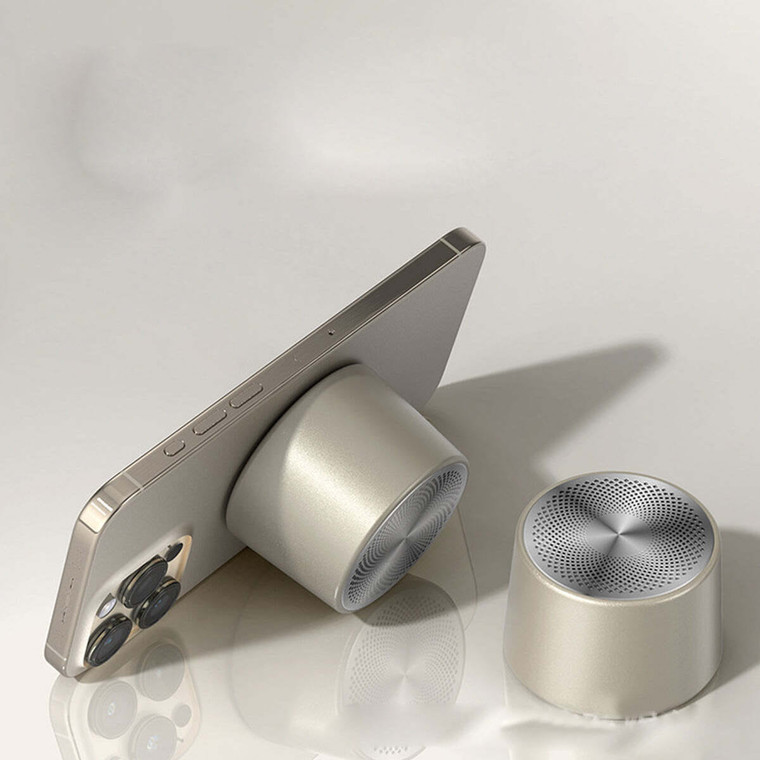 Star Sound Magnetic Mini Metallic Bluetooth Speaker And Phone Stand F369-10511725854993