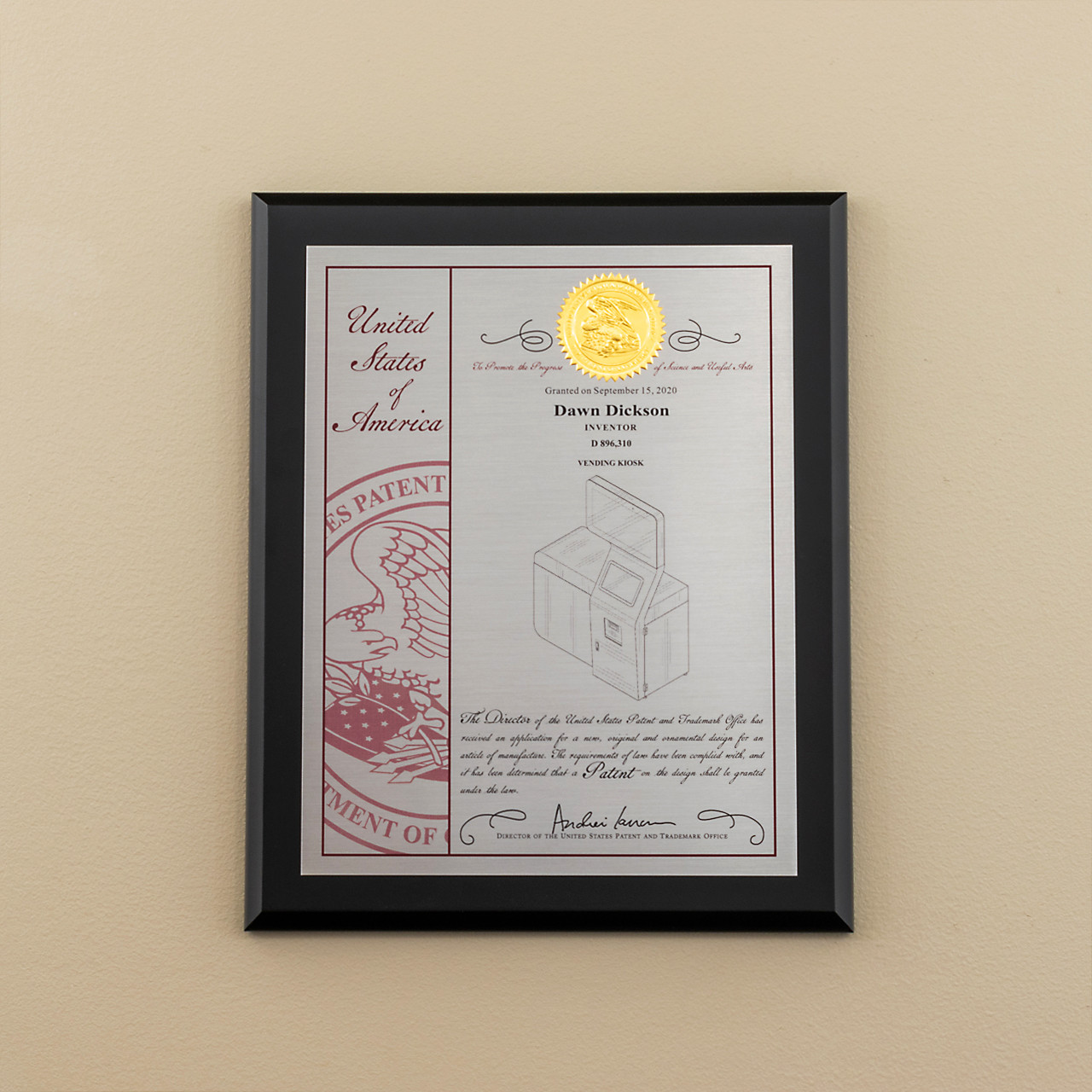 10 Millionth Cover - Patent Plaques