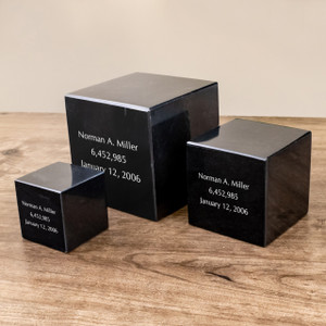 Black Marble Patent Cube - Inventor Recognition Black Marble Patent Cube - Inventor Recognition