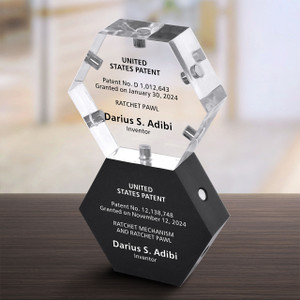Interactive Magnetic Hexagon Patent Award Interactive Magnetic Hexagon Patent Award