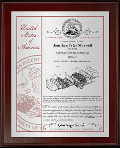 Patent Awards - 10 Millionth Cover Design - printed seal Patent Awards - 10 Millionth Cover Design - printed seal