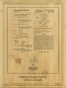 Direct Print Bamboo Front Page Plaque