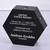 Hexagon Patent Award - black acrylic Hexagon Patent Award - black acrylic