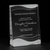 Ascent Crystal Wedge Award - Wave Etch