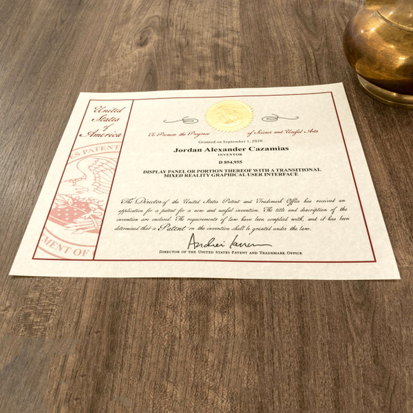 10 Millionth Patent Certificate Paper