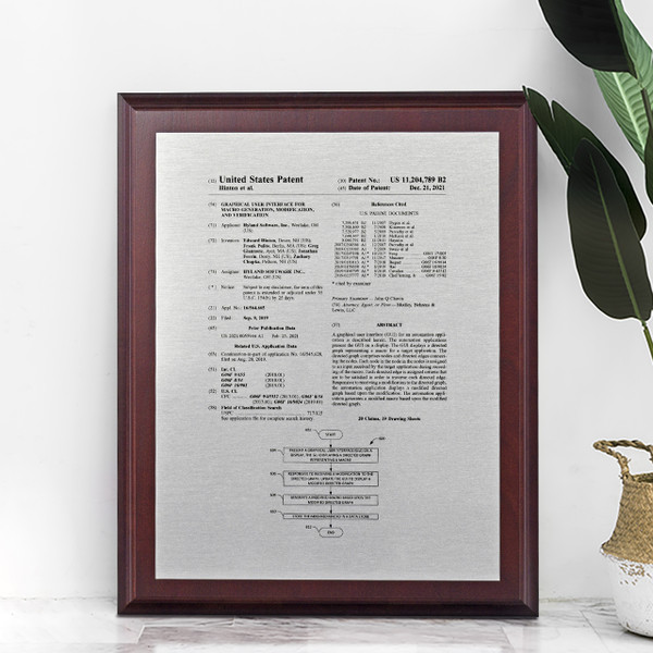 U.S. Front Page Patent Plaques