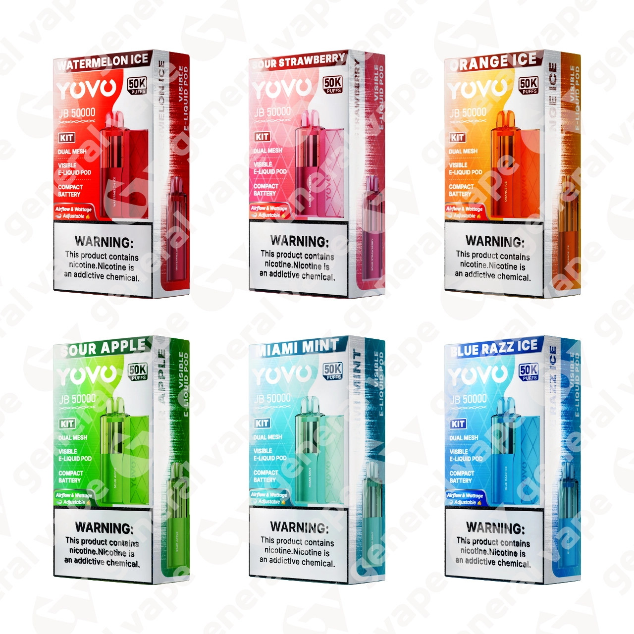 meilleur concentre e liquide YOVO JB50000 Kit & Pod Disposable | Cheap Prices