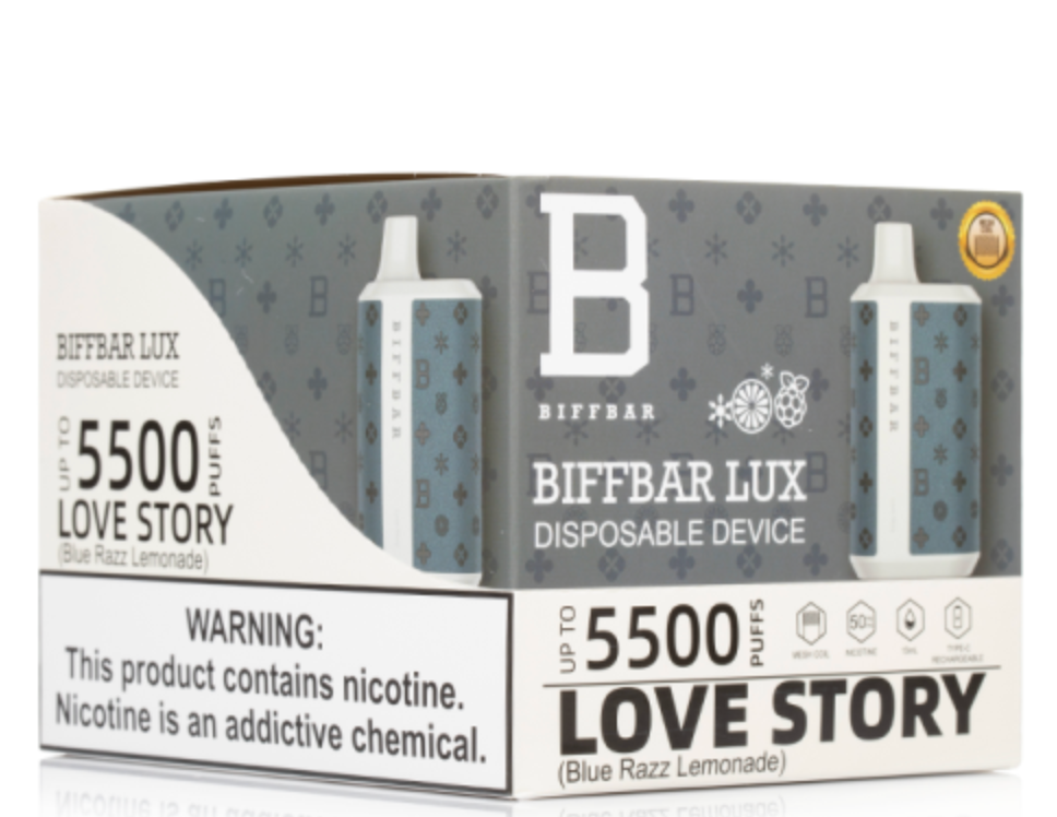 Biff Bar LUX 5500 Disposable 10 Pack | BifBar Lux5000 Bulk