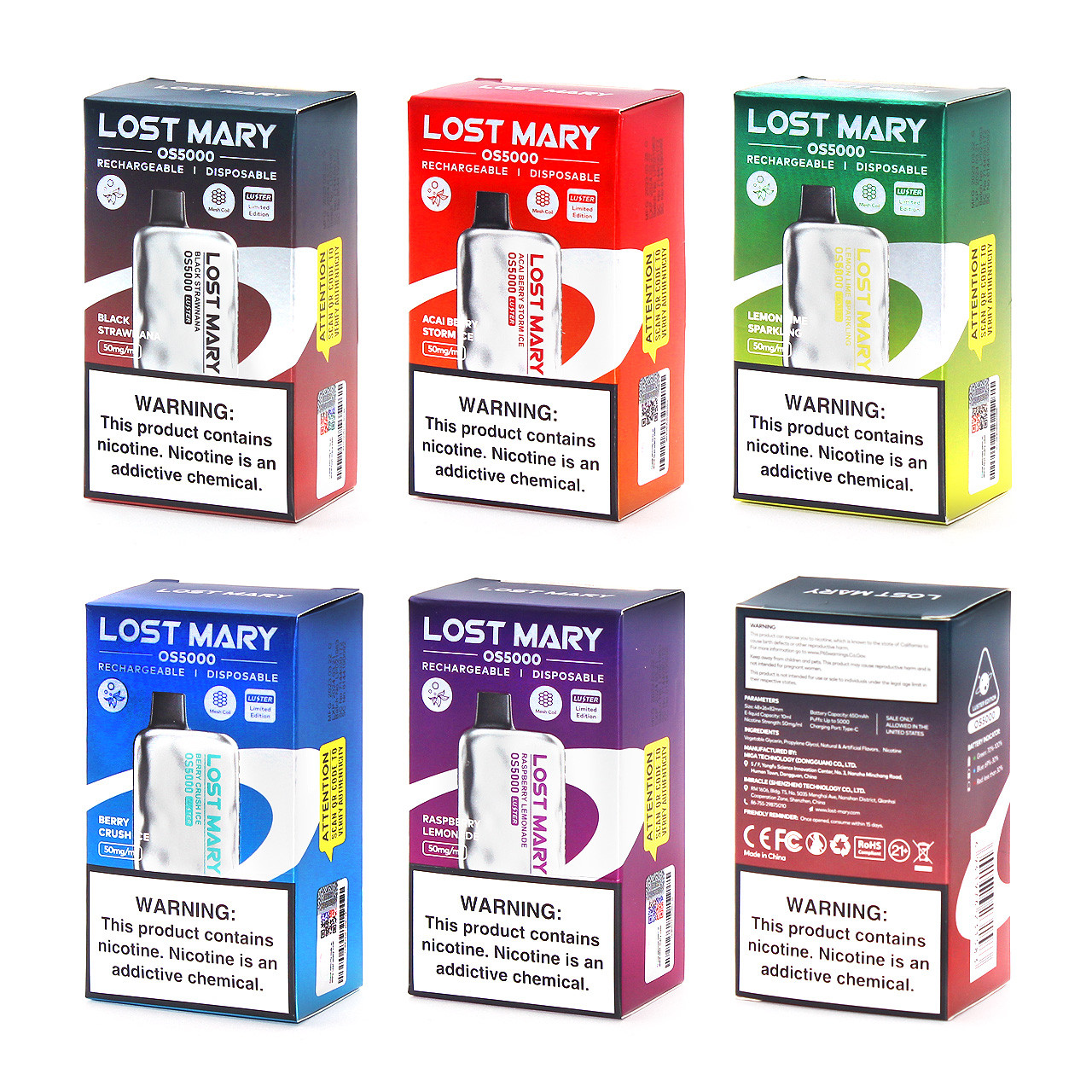 Lost Mary OS5000 LUSTER EDITION Disposable Vape All Flavor lost-mary-os5000-luster-edition-disposable-vape-all-flavor