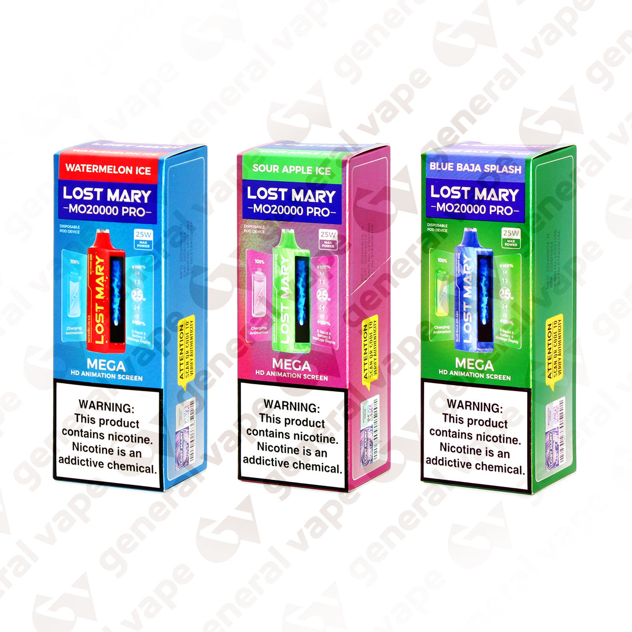 elf bar vape uk Watermelon Sour Peach Lost Mary MO20000 main image 0