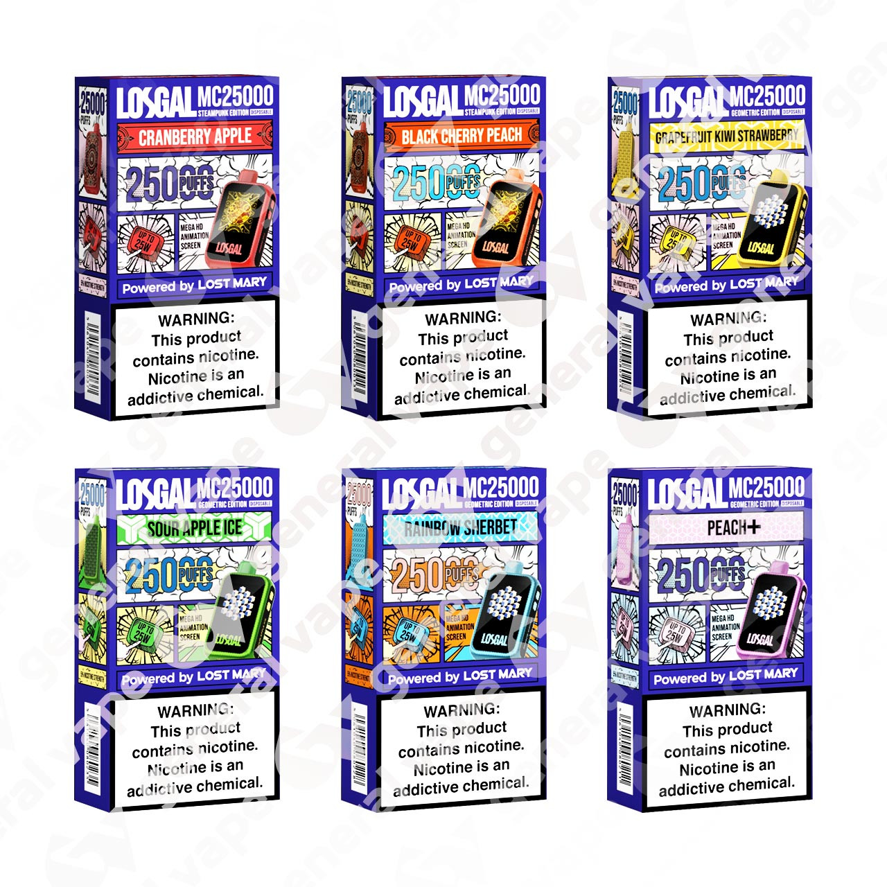 LOSGAL Vape MC25000 Disposable | LOSGAL by Lost Mary 25K puffs