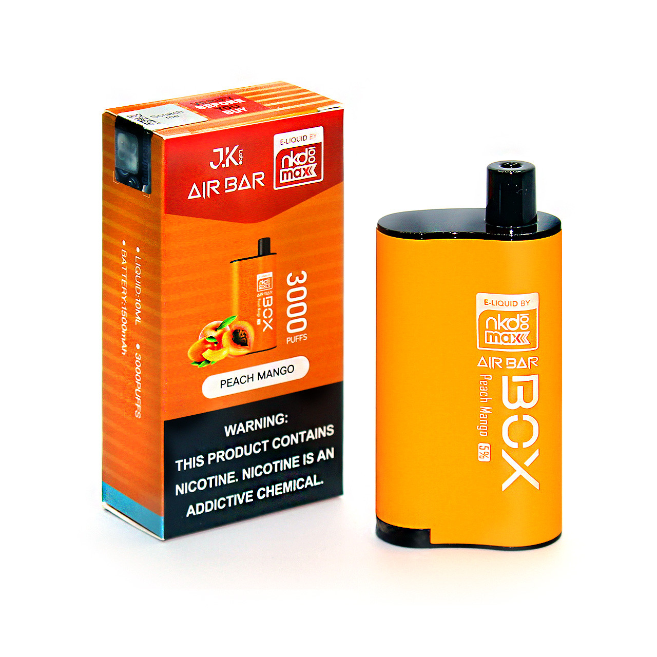 Air Bar Box & NKD100 Max Disposable Vape 3000 Puffs Naked