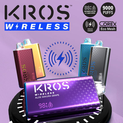 Review ​KROS Wireless 9000 Puffs Vape Disposable. Specs