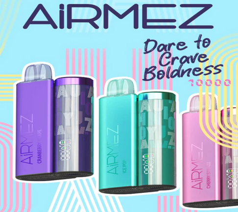 Review AiRMEZ 10K E-liquid & Battery Indicator. Specs