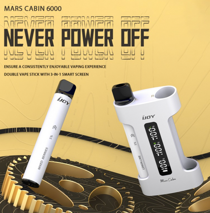 Review iJoy Mars Cabin 6000 puffs. Specifications. Buy now!