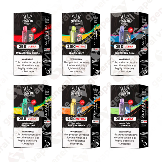 AL Fakher Crown Bar Ultra 25K Puffs Disposable Vape