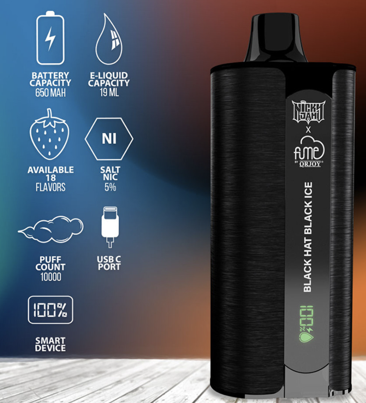 Toy A Mil Vape Fume Nicky Jam 15.000 Puff Fresh Whine Up (Strawberry W Ojos  Rojos