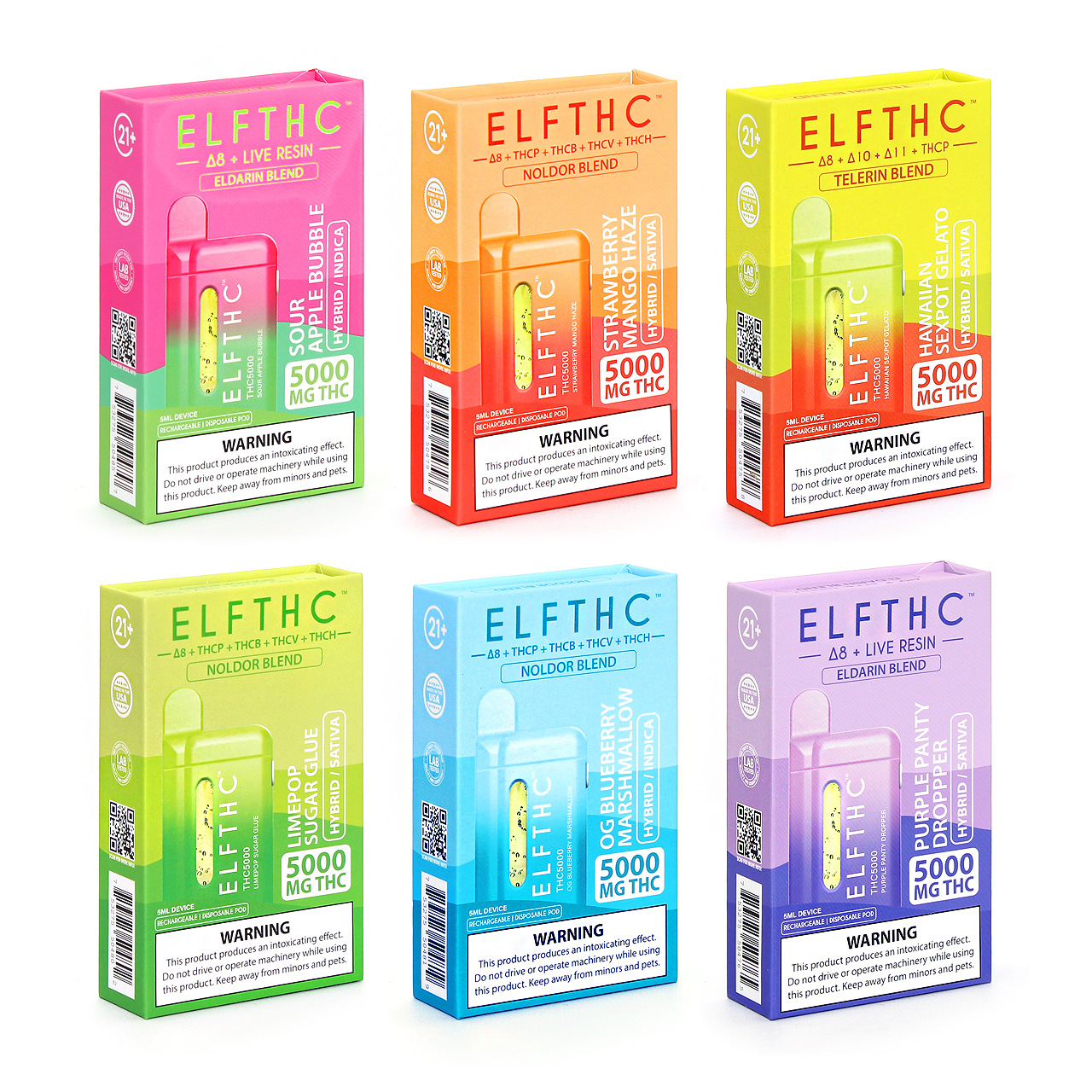 ELF THC 5g Disposable Vape ELF THC 5 grams delta 8 Vape
