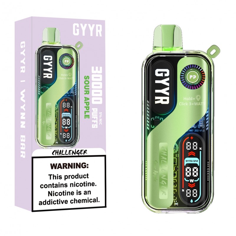 Wynn Bar x GYYR Challenger Vape 30000 Disposable | Smart 5% Wynn Bar x GYYR Challenger Vape 30000 Disposable | Smart 5%