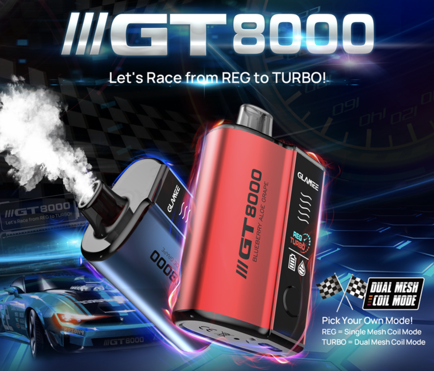 Review Glamee GT8000 & 8000 Puffs, Flavors and where to buy?