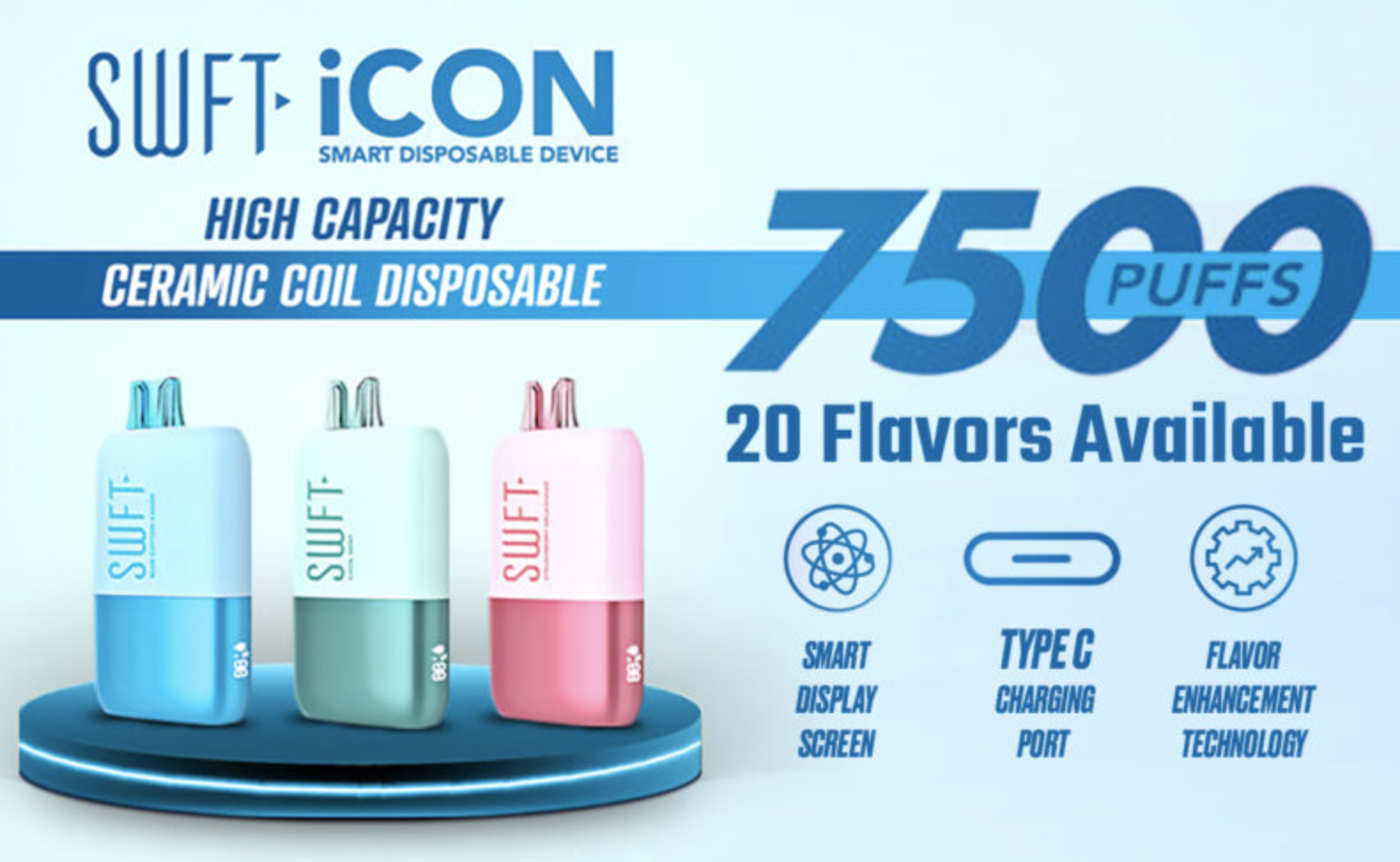Review SWFT ICON 7500 Puffs Disposable Vape, Price, Flavors
