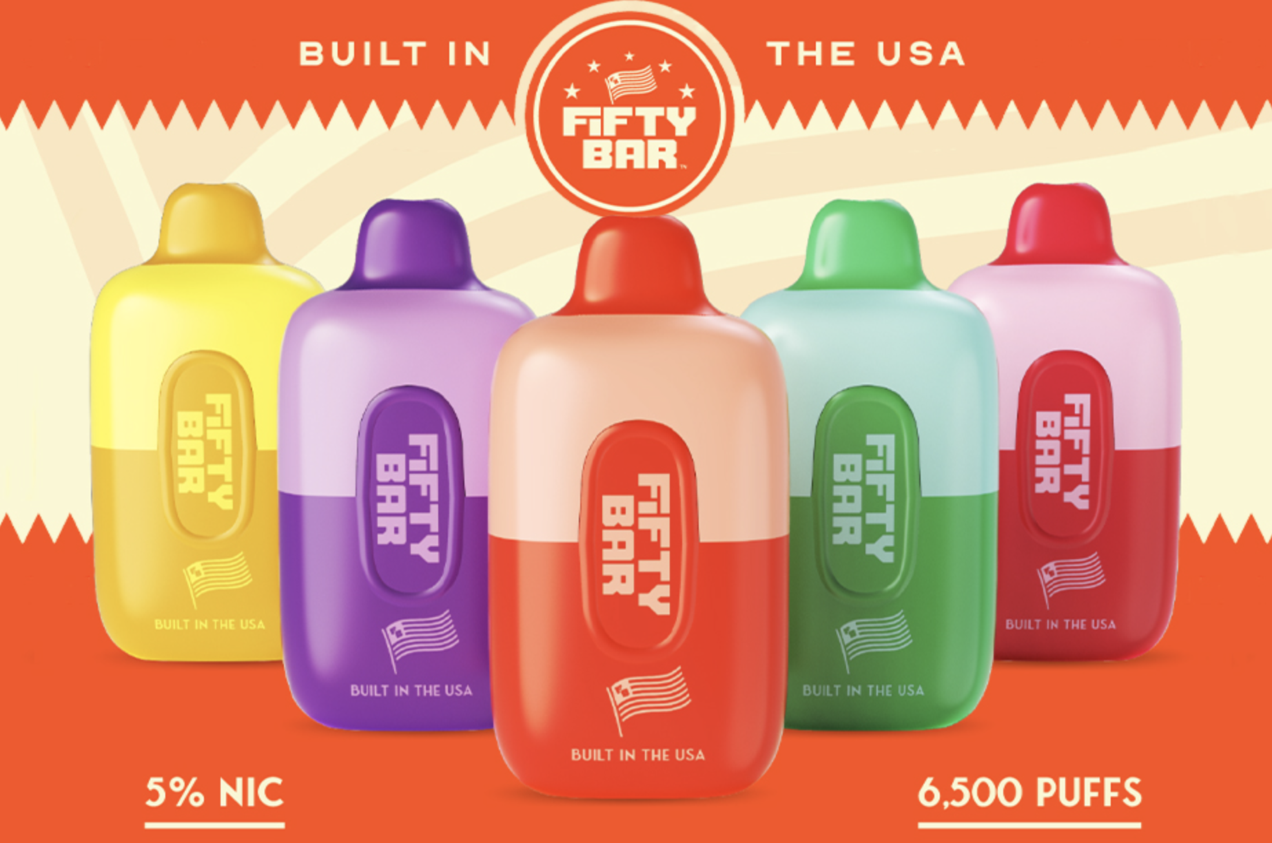 Review Fifty Bar 6500 puffs Disposable Vapes | Official