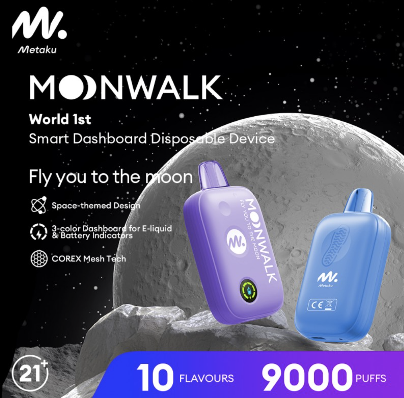 Review Metaku Moonwalk Disposable. Specifications