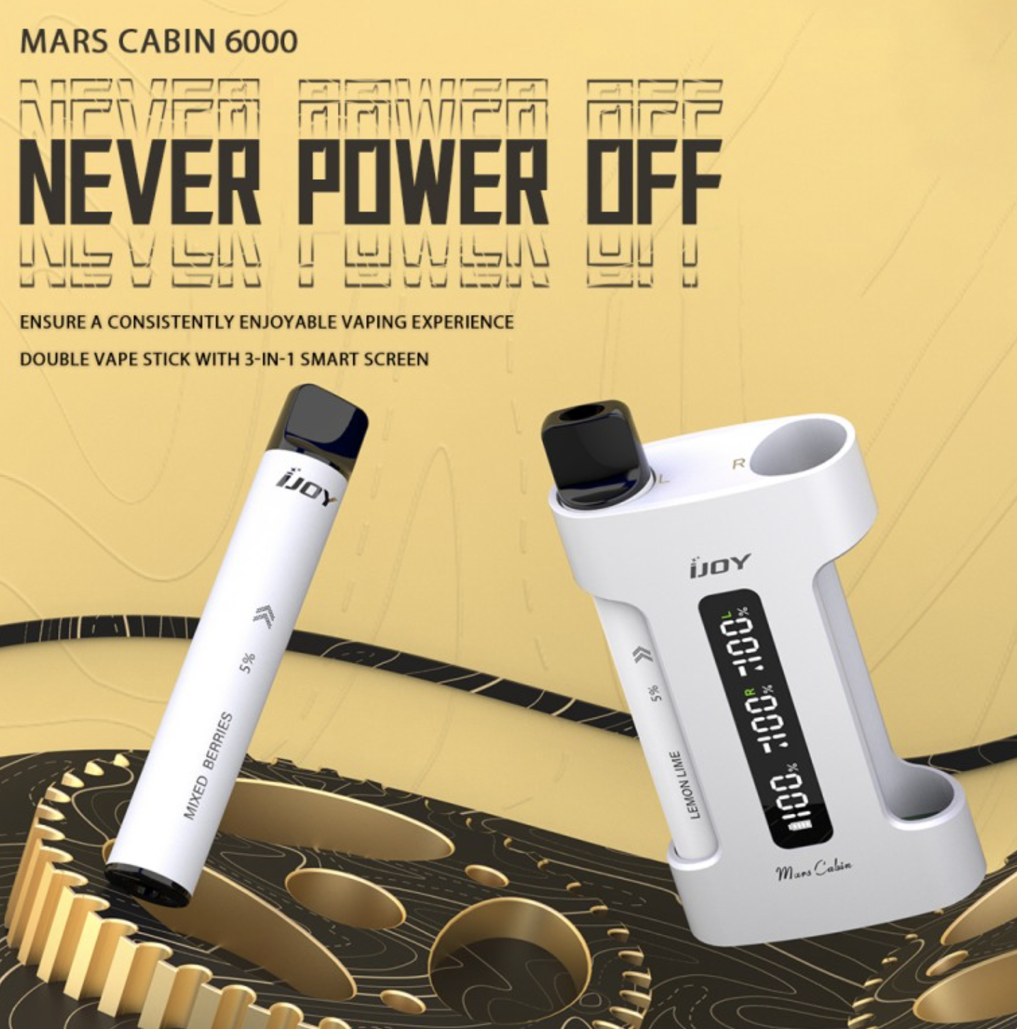 Review iJoy Mars Cabin 6000 puffs. Specifications. Buy now! Review iJoy Mars Cabin 6000 puffs. Specifications. Buy now!