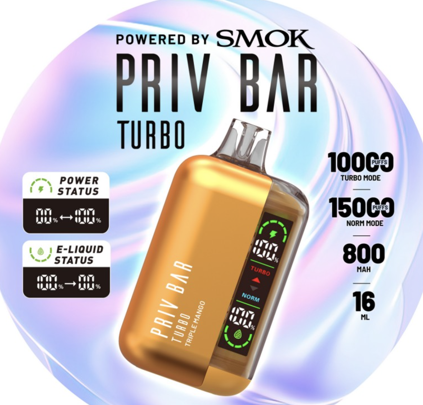 Review Priv Bar Turbo 1000015000 puffs. Specifications General Vape