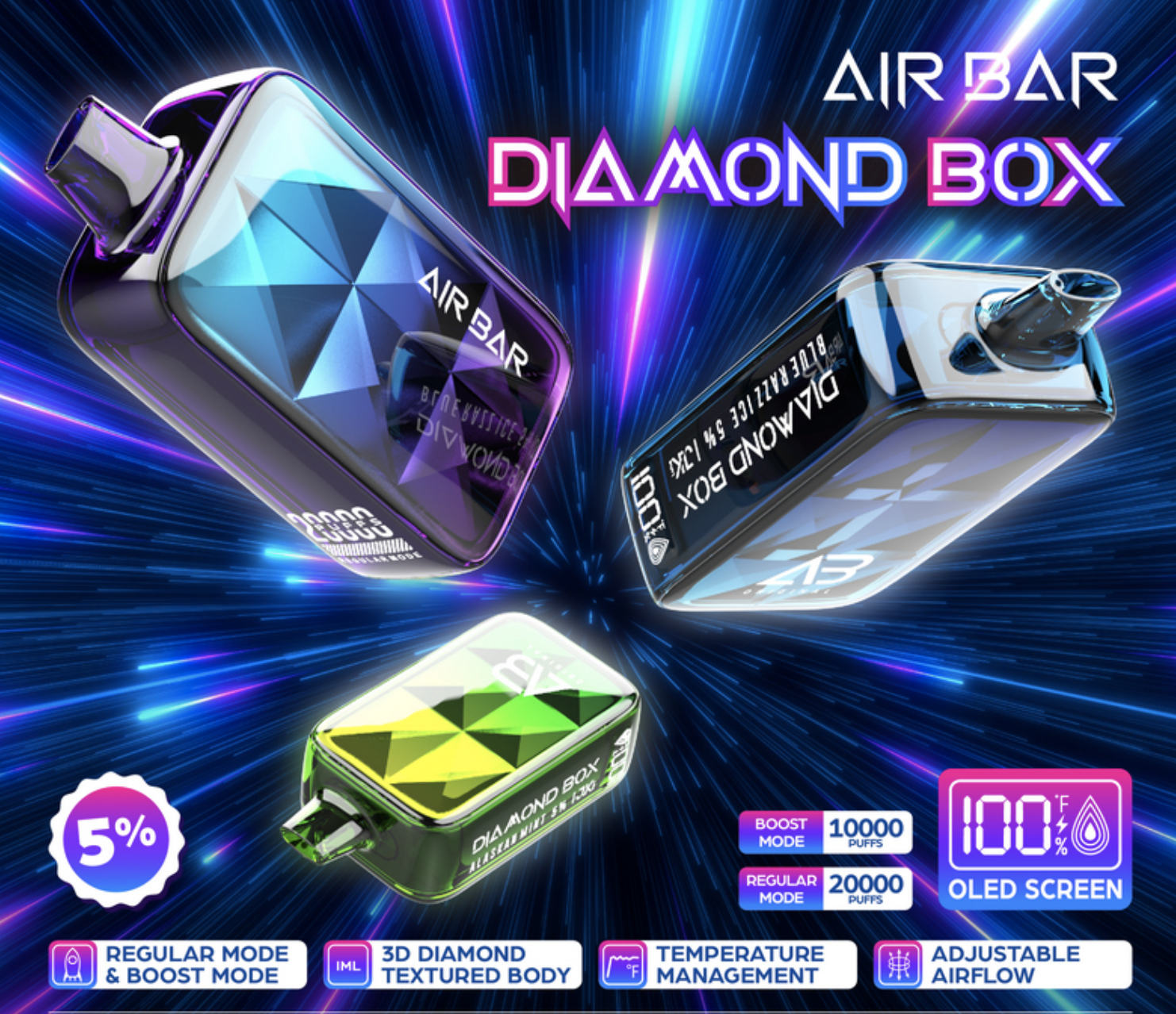 Review Air Bar Diamond Box 20K puffs. Specifications. Shop now! Review Air Bar Diamond Box 20K puffs. Specifications. Shop now!