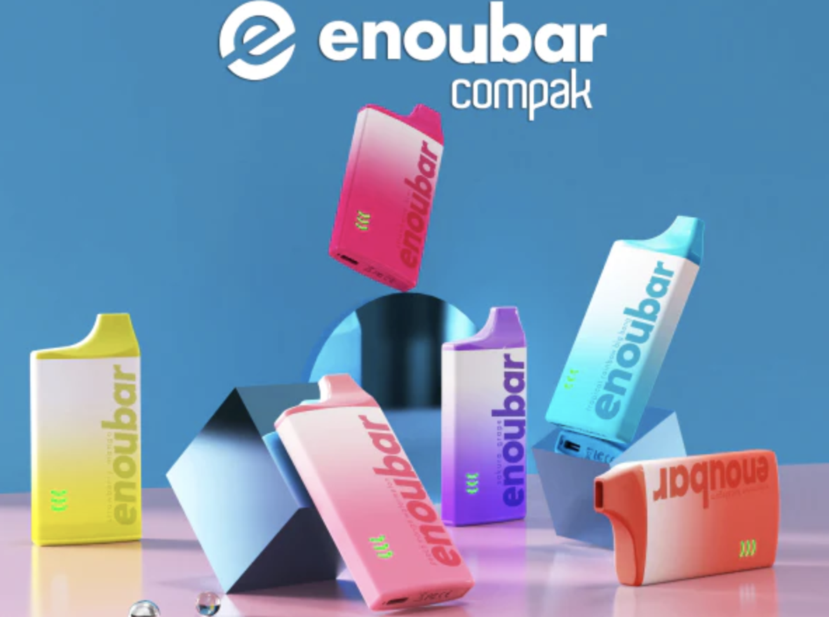 enou bar vape ENOUBAR Compak 6000 Disposable | Review ENOUBAR Strength:06 MG display:OLED Display The Drop