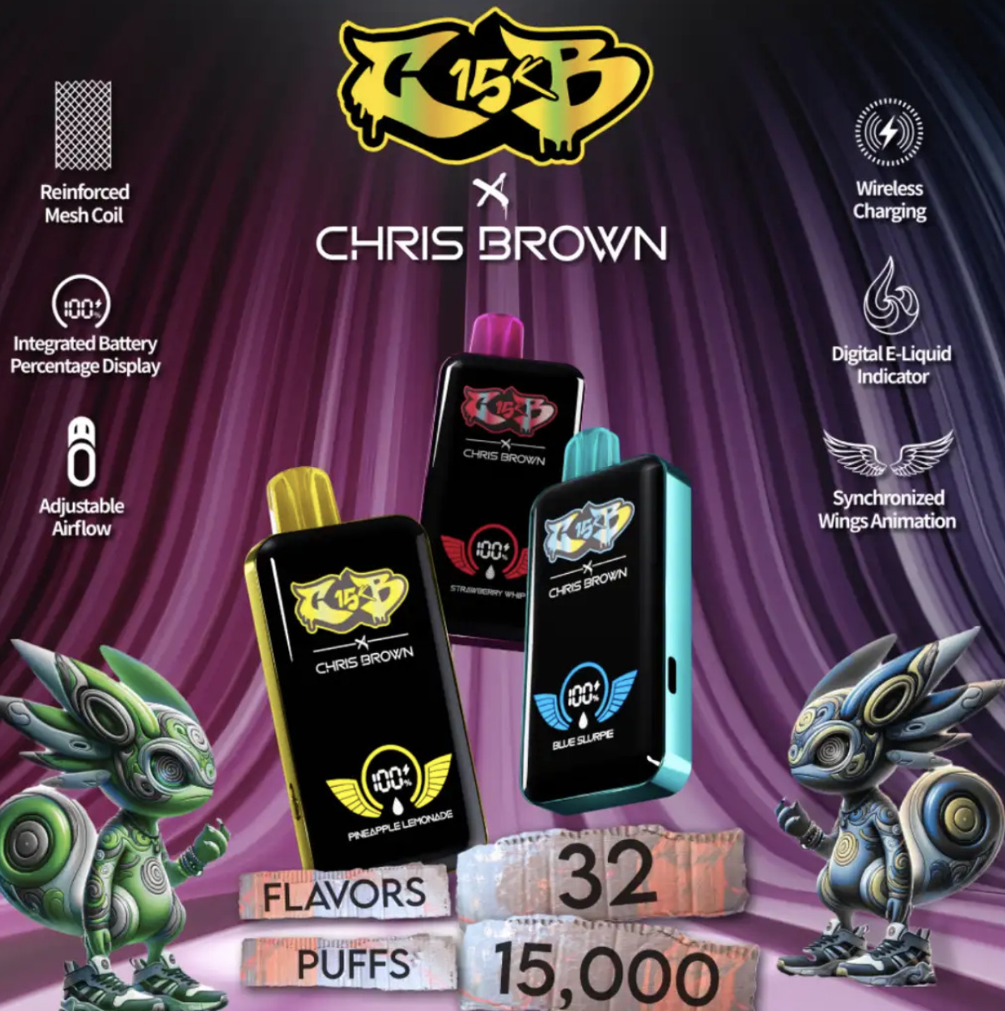 Review CB 15K & Chris Brown 15000 puffs. Specifications. Shop now