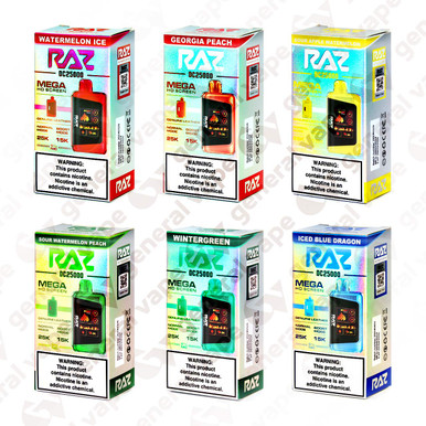 elf bar vape uk RAZ DC25000 Vape - 25000 Puffs (All Flavors) | RAZ LTX 25K Disposable Vape main image 0