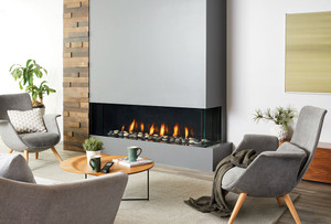 Regency City Series Chicago Corner 60 (CC60E) Two-Sided Corner Gas Fireplace