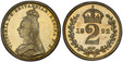 1079186 GREAT BRITAIN. Victoria. (Queen, 1837-1901). 1892 AR 4 piece Maundy Set. PCGS PL66.  Edge: Reeded. Bust left wearing small crown and veil / Crowned denomination divides date in wreath. KM-MDS148 (KM758, 770-771, 773); SCBC-3932 Maundy Set ...