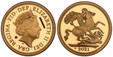 1068860 GREAT BRITAIN. Elizabeth II. (Queen, 1952-2022). 2021 AV Sovereign Die Trial Piece Premium Exclusive. NGC PR70UCAM (Ultra Cameo).  By Jody Clark (Obv.). The Royal Mint. Edge: Reeded. 22.0mm. 7.98gm. Crowned bust, right / St. George and dra...