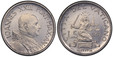 1074370 VATICAN CITY. John XXIII. (Pontiff, 1958-1963). MCMLIX / Anno I (1959) AV, AR, AL 9-piece set (500 Lire to 1 Lire). PCGS MS67 - MS64.  Bust (varies by denomination) / Papal heraldry and allegorical figures (varies by denomination). KM MS60...