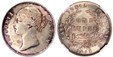 1077149 INDIA-BRITISH. Victoria. (Queen, 1837-1901). 1840-(B&C) AR Rupee. NGC MS63.  Bombay or Calcutta. VICTORIA QUEEN. Head left, W.W. raised, legend divided / EAST INDIA COMPANY. Value within wreath, date below, small diamonds. KM 458.1; S&W-3....