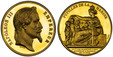 1082900 FRANCE. Napoleon III. (Emperor, 1842-1870). 1862 AV Medal of 50 Ducats Weight. PCGS SP63.  By Albert Désiré Barre. Edge: OR (bee). 59.5mm. 170.12gm. NAPOLEON III - EMPEREUR. Laureate bust, right; signed below truncation / PUPILLES DE LA - ...