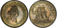 1083603 GERMAN STATES. Quedlinburg. Anna Dorothea. 1704 HCH AR 1/4 Thaler, 1/3 Gulden. PCGS MS64.  Bust right, double legend with dates / ADVERSIS DECOR ADDITVS. Three-masted sailing ship to right, legend in curved band above, mintmaster's initial...