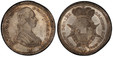 1082649 ITALIAN STATES. Tuscany. Pietro Leopoldo di Lorena. 1787 AR 5 Paoli, 1/2 Francescone. PCGS MS64.  Florence. 34mm. 13.5gm. Bust right with bound hair / Crowned, oval shield with spikes in order chain. KM C-19a; MIR-387/3.

Currently the fin...