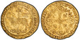 1082957 FRANCE. Jean II Le Bon. (King, 1350-1364). (1350-64) AV Mouton d'Or. PCGS AU58.  4.63gm. AGN DEI QVI TOLL PCCA MVDI MISERERE NOB. Lamb and cruciform staff with flying banner / XPC VINCIT XPC REGNAT XPC IMPERAT. Floriated cross in quadrilob...
