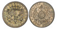 1083226 GERMAN STATES. Bremen. 1906-J AR 5 Mark. PCGS MS66.  Hamburg Mint. Edge: GOTT MIT UNS. Key on crowned shield with supporters / Crowned imperial eagle, shield on breast, date at right, denomination below. KM 251; Jaeger 60; Dav.-630.

Breme...