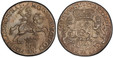1083936 NETHERLANDS. Utrecht. 1791 AR Ducaton, 60 Stuiver - Silver Rider. PCGS AU58.  Edge: Cabled. MO : NO : ARG : CON FOE : BELG : PRO : TRAI ·. Armored knight on horse above crowned shield / CONCORDIA RES PARVÆ CRESCUNT ·. Crowned arms of Utrec...