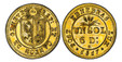 1083427 SWISS CANTONS. Geneva. 1817 Gilt CU Pattern or Off-Metal 6 Deniers. PCGS SP63.  2.17gm. Arms within circle / Value within circle. KM 115a; D.T. 270, variant; Richter (Proben) 1-437 (plate coin); HMZ 2-358a, variant; Unlisted in Demole.

Re...