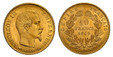 1083909 FRANCE. Napoleon III. (Emperor, 1852-1870). 1860-A (anchor)(hand) AV 10 Francs. NGC MS65.  By Jacques-Jean Barre. Paris. Edge: Reeded. NAPOLEON III EMPEREUR. Bare head, right / EMPIRE FRANÇAIS. Denomination and date within wreath; mintmark...