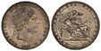 1078931 GREAT BRITAIN. George III. 1819 LIX AR Crown. NGC MS64.  GEORGIUS III D: G: BRITANNIARUM REX F: D:. Laureate head right / HONI SOIT QUI MAL .Y PENSE. St. George slaying dragon right. KM 675; SCBC-3787; ESC-2010 (Prev. ESC-215).
Ex Geoffrey...