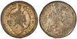 1084401 AUSTRIAN STATES. Salzburg. Paris von Lodron. (Prince-Archbishop, 1619-1653). 1681 (1648) AR Thaler. PCGS MS62 C/M Unc Details.  (16S81 over shield of arms). Madonna above shield of arms / St. Rupert standing facing. KM 87; Davenport 3504; ...